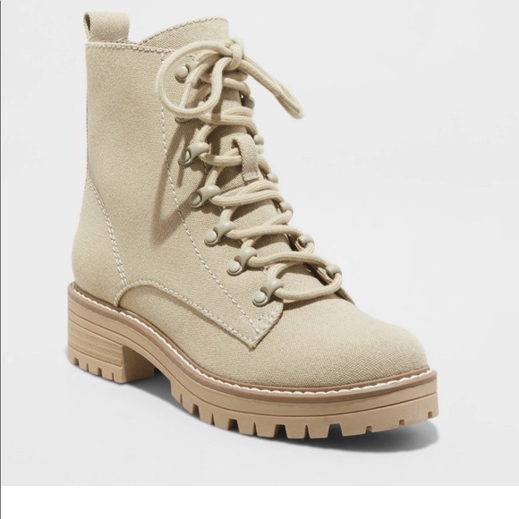 Universal Thread Shoes - Women’s Parker Lace-up Combat boots Universal Thread Color Tan